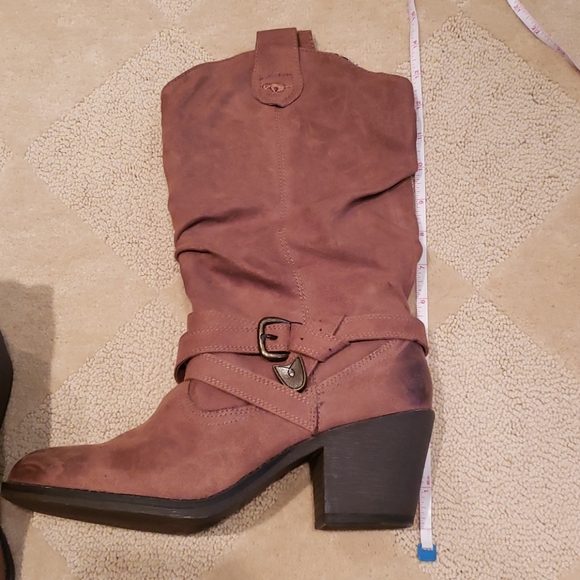 Rocket Dog Faux Suede Cowboy Boots, Sz 10 - Picture 13 of 16